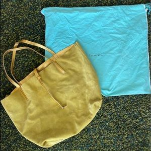 Tiffany & Co. Green & Gold Reversible Tote